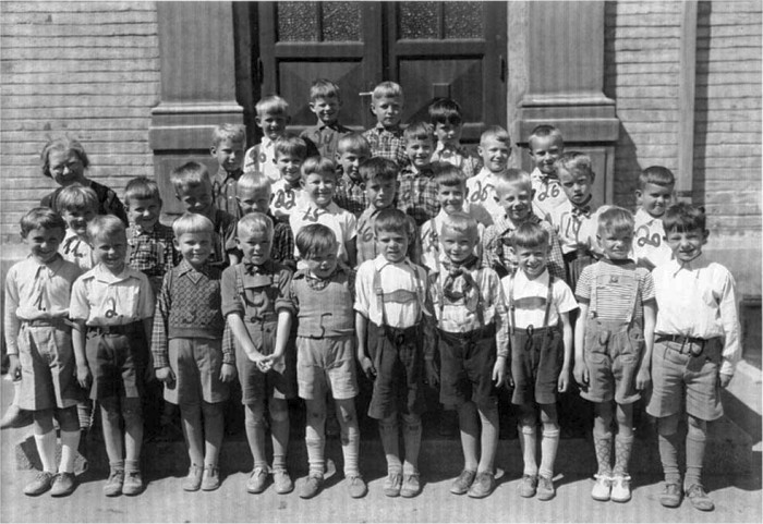 Klasse 1a 1938/39 p Vinderen skole