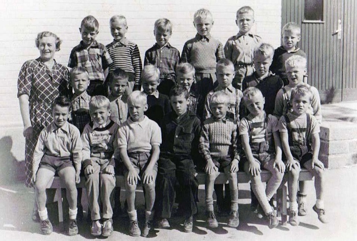 Klasse 1a 1953/54 p Vinderen skole