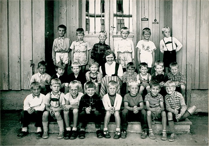 Klasse 1a 1954/55 p Vinderen skole