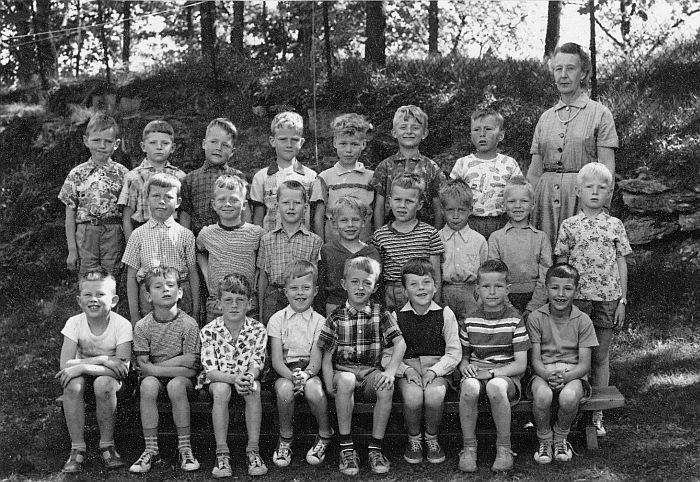 Klasse 1a 1957/58 p Vinderen skole