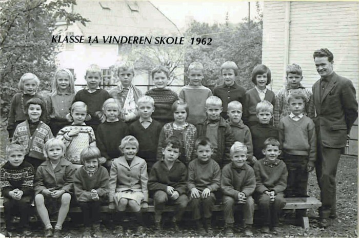 Klasse 1a 1962/63 p Vinderen skole