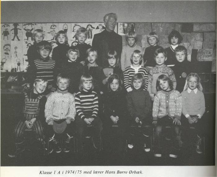 Klasse 1a 1974/75 p Vinderen skole