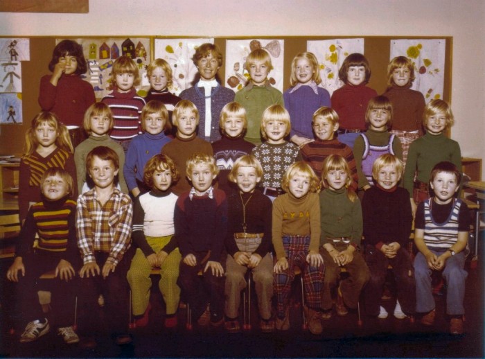 Klasse 1a 1976/77 p Vinderen skole