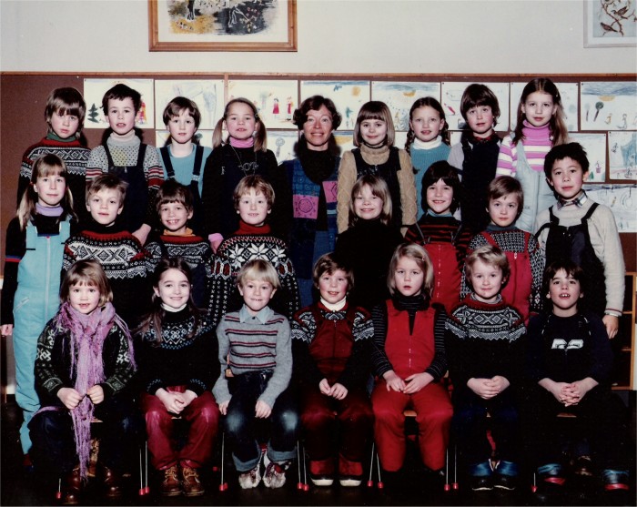Klasse 1a 1981/82 p Vinderen skole