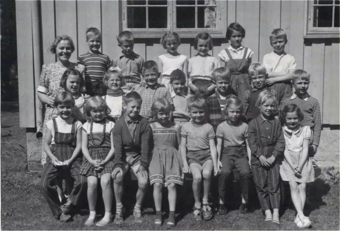 Klasse 1b 1955/56 p Vinderen skole