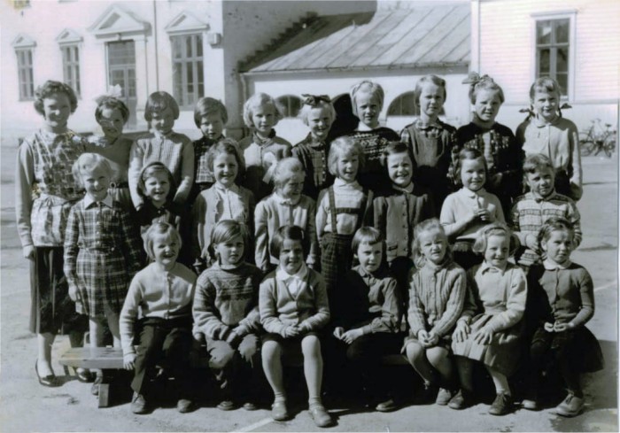 Klasse 1b 1957/58 p Vinderen skole