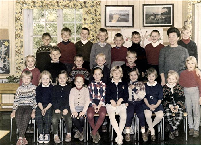 Klasse 1b 1965/66 p Vinderen skole