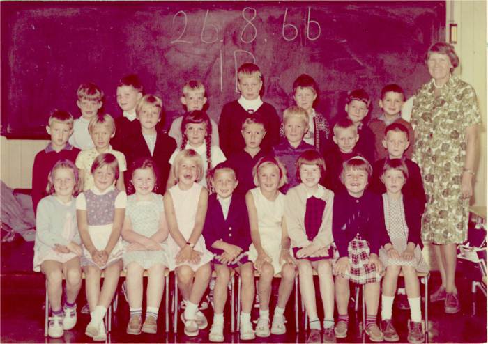 Klasse 1b 1966/67 p Vinderen skole