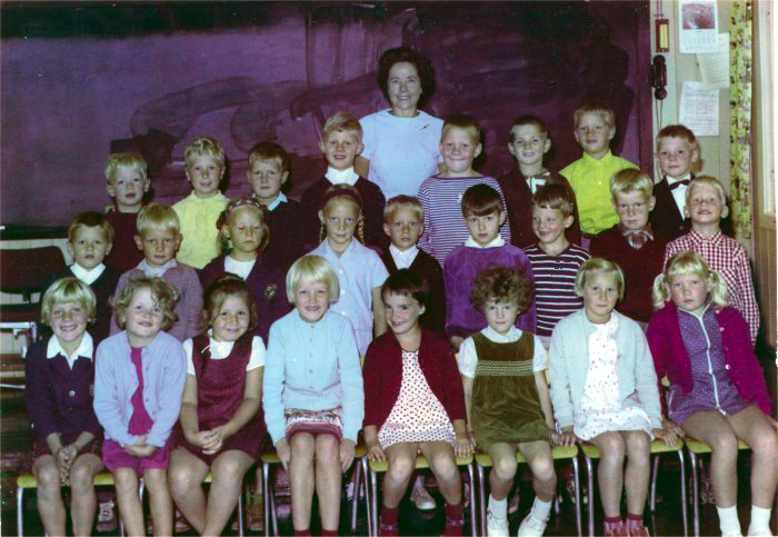Klasse 1b 1967/68 p Vinderen skole