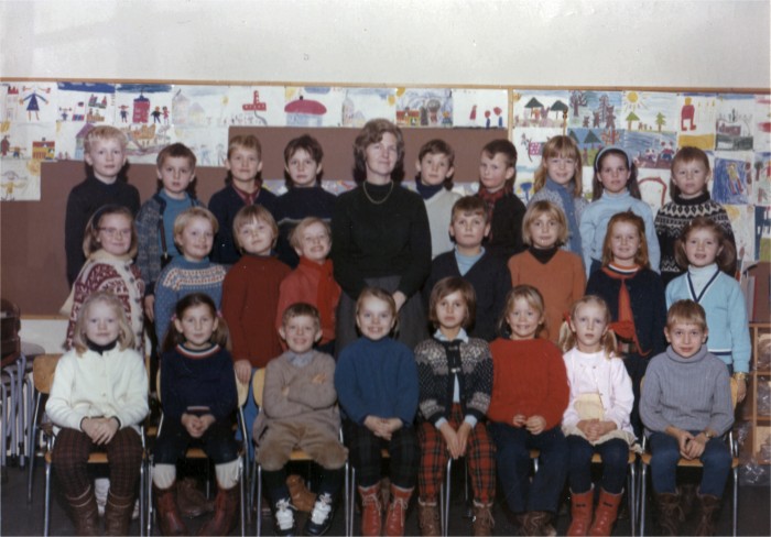 Klasse 1b 1969/70 p Vinderen skole