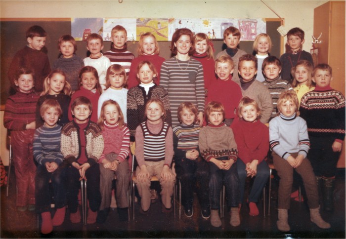 Klasse 1b 1971/72 p Vinderen skole
