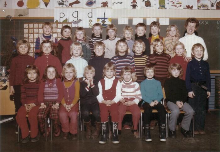 Klasse 1b 1972/73 p Vinderen skole