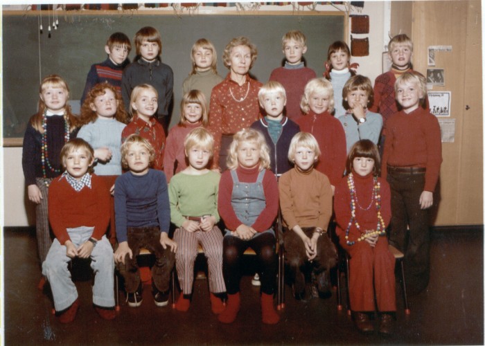 Klasse 1b 1974/75 p Vinderen skole