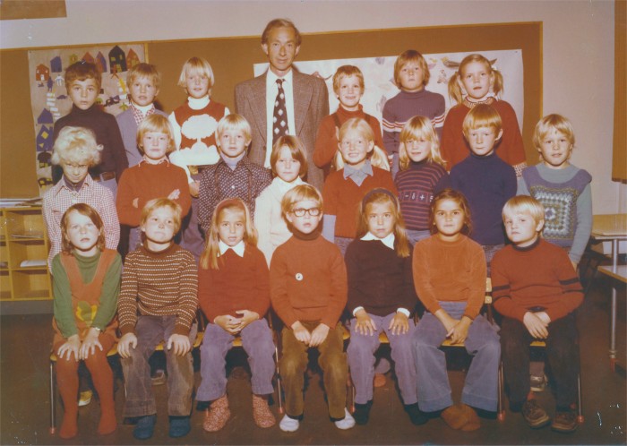 Klasse 1b 1976/77 p Vinderen skole