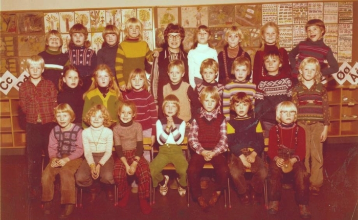 Klasse 1b 1977/78 p Vinderen skole