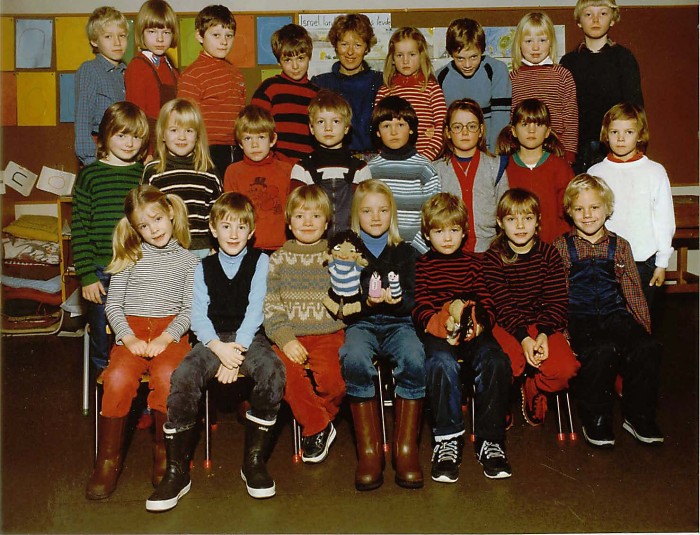 Klasse 1b 1983/84 p Vinderen skole