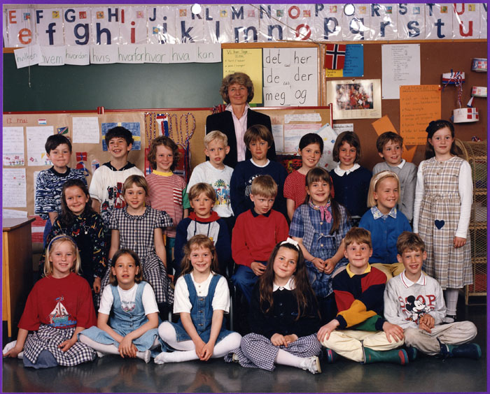 Klasse 1b 1995 p Vinderen skole