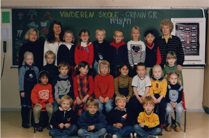Klasse 1b 1998/99 p Vinderen skole