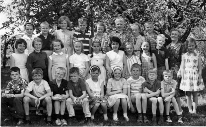 Klasse 2a 1961/62 p Vinderen skole