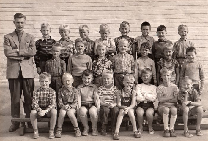 Klasse 3a 1954/55 p Vinderen skole