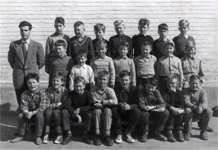 Klasse 4a 1953/54 p Vinderen skole