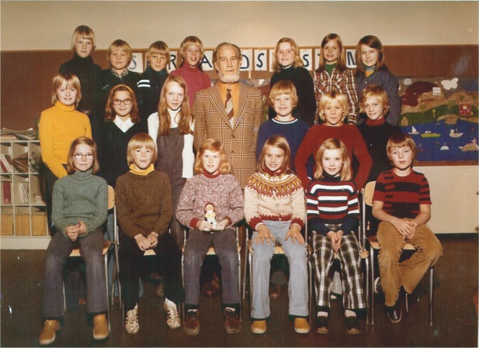Klasse 4a 1974/75 p Vinderen skole