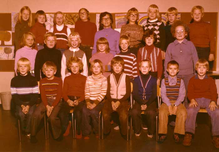 Klasse 4a 1976/77 p Vinderen skole
