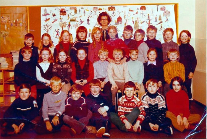 Klasse 4b 1970/71 p Vinderen skole