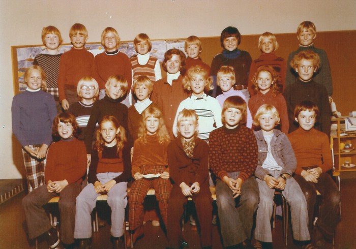 Klasse 4b 1976/77 p Vinderen skole
