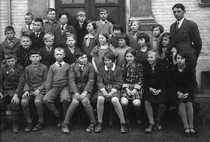 Klasse 5a 1928/29 p Vinderen skole