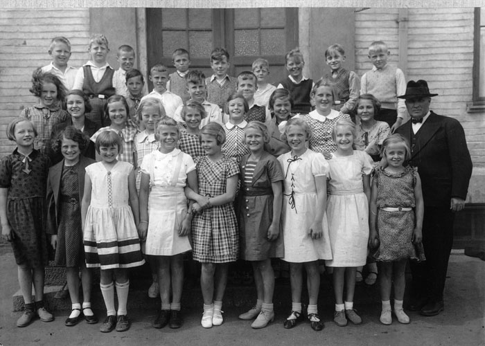 Klasse 5a 1935/36 p Vinderen skole