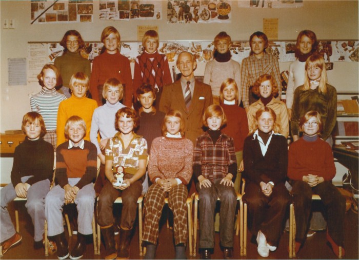 Klasse 6a 1976/77 p Vinderen skole