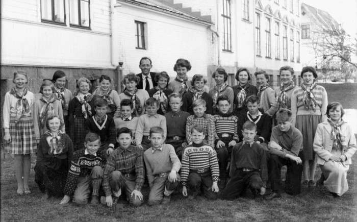 Klasse 6a 1953/54 p Vinderen skole