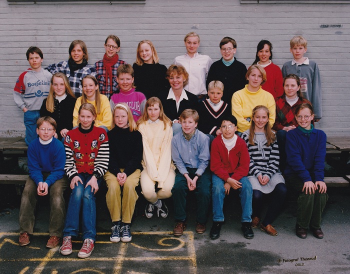 Klasse 6b 1991/92 p Vinderen skole