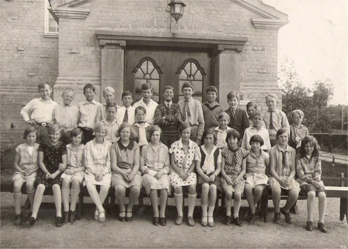 Klasse 1c 1928/29 p Riis middel skole