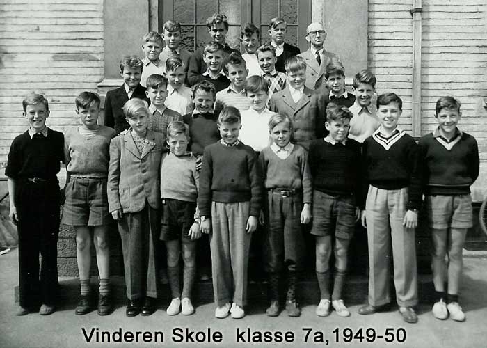 Klasse 7a 1949/50 p Vinderen skole