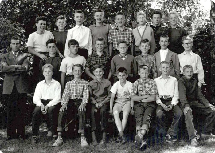 Klasse 7a 1956/57 p Vinderen skole