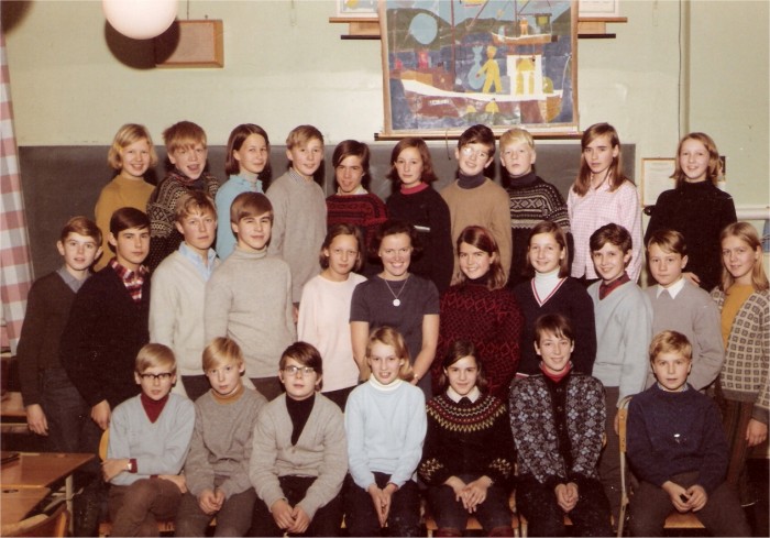 Klasse 7b 1968/69 p Vinderen skole